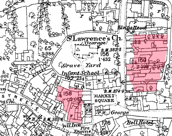 Map showing areas affected by the fires