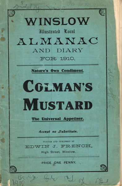 Green front cover of the Almanac