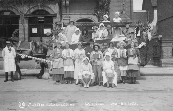 WI float outside the Bank, 1935