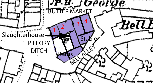 Plan of properties c1770