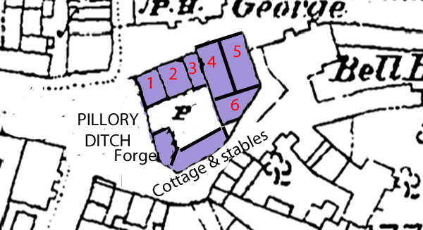 Map of site c.1823