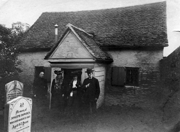 Group of people outside porch