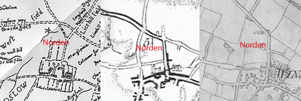 3 maps showing Norden