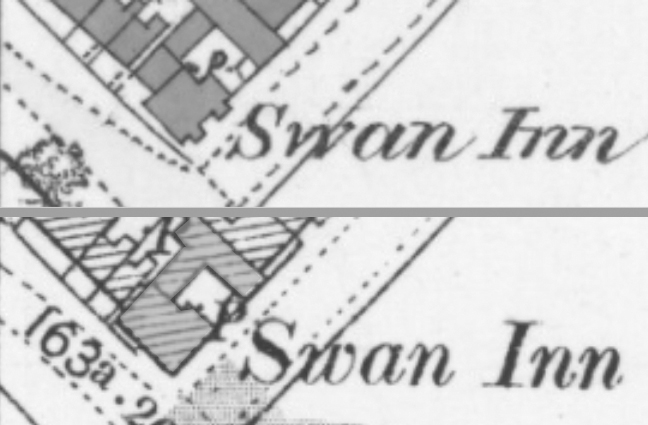 Maps of The Swan 1879 and 1899