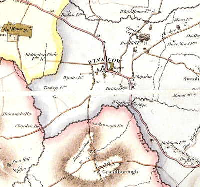 Bryant map of Bucks 1825