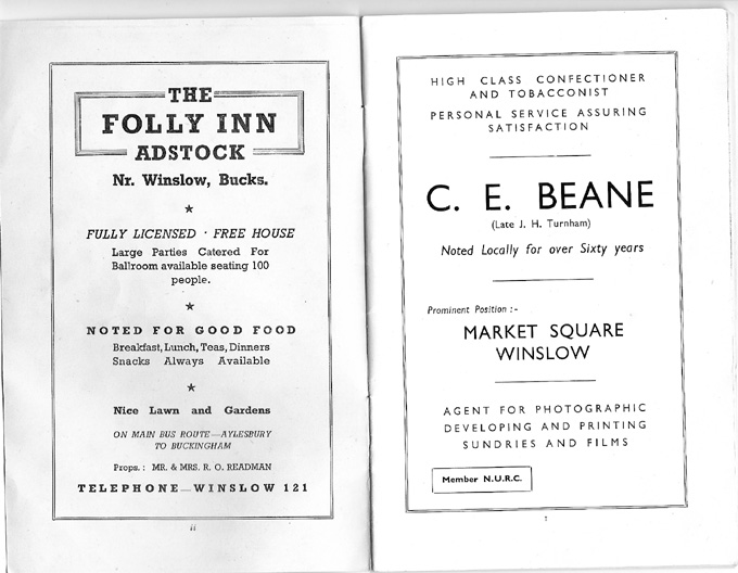 Adverts for The Folly, C.E. Beane