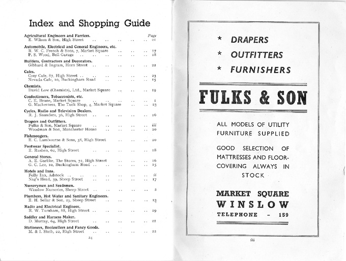 Index, advert for Fulks