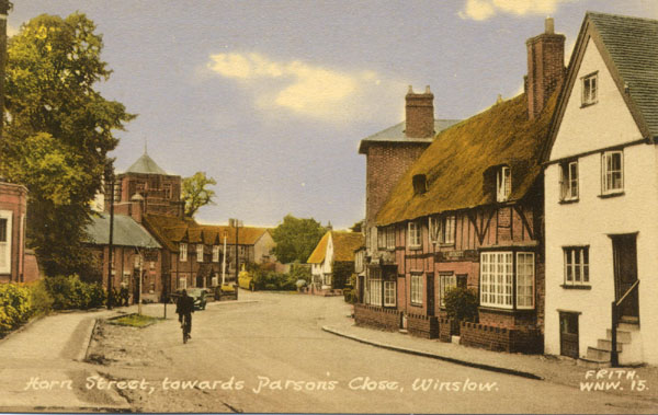 Colour postcard of Horn Street