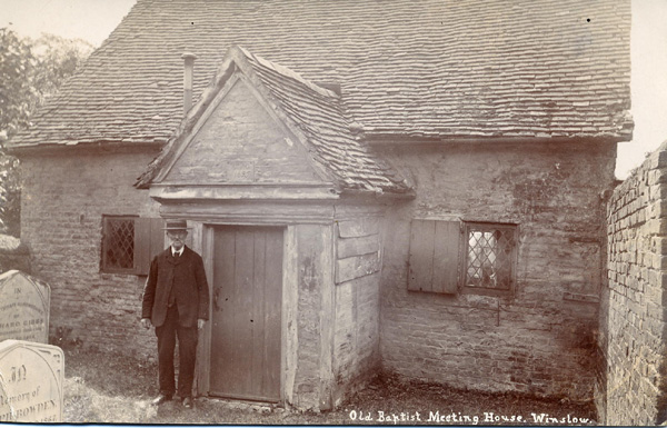 George Whichello outside Keach's Chapel