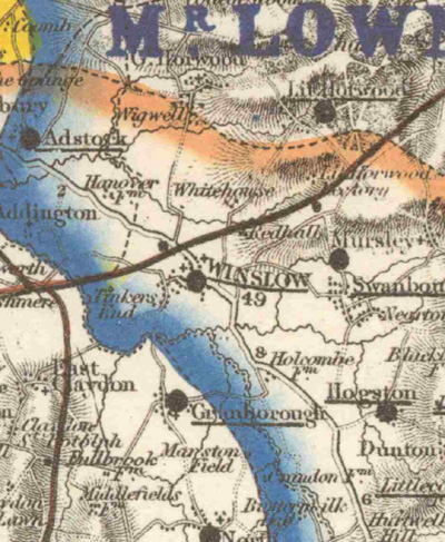 Hunting map, 1870