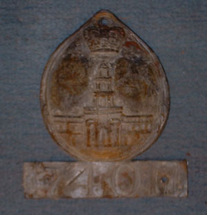 Fire insurance plaque